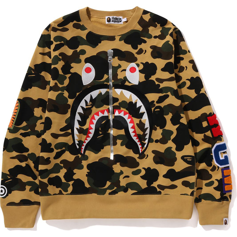 1ST CAMO SHARK CREWNECK MENS