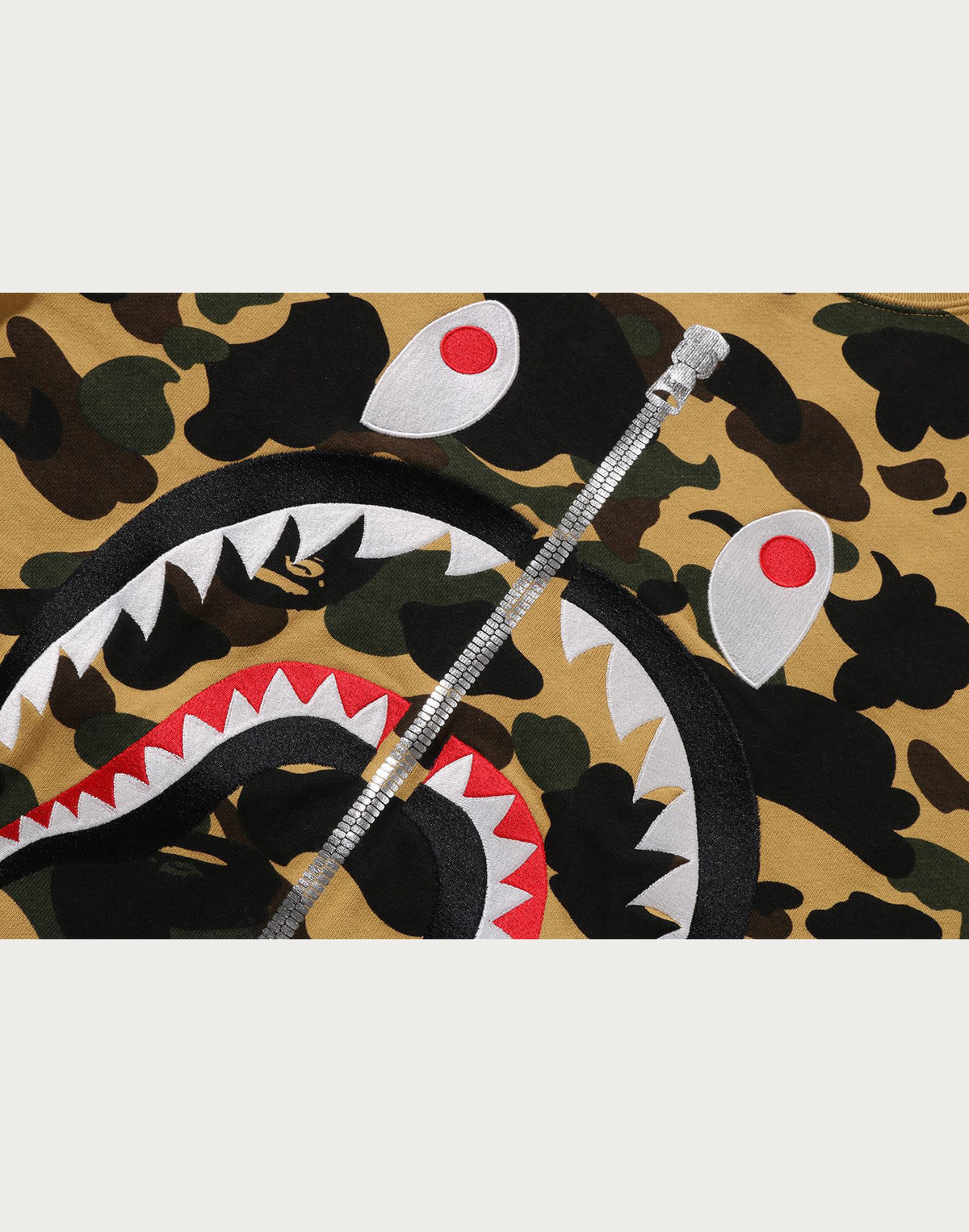 BAPE MENS 1ST CAMO SHARK CREWNECK SWEATSHIRT