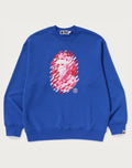 ABC CAMO APE HEAD RELAXED FIT CREWNECK SWEATSHIRT MENS