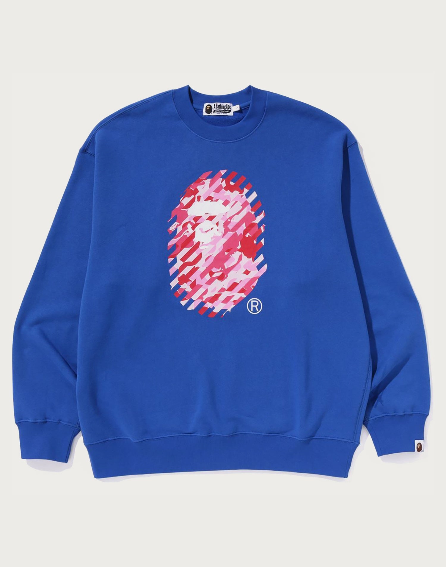 ABC CAMO APE HEAD RELAXED FIT CREWNECK SWEATSHIRT MENS