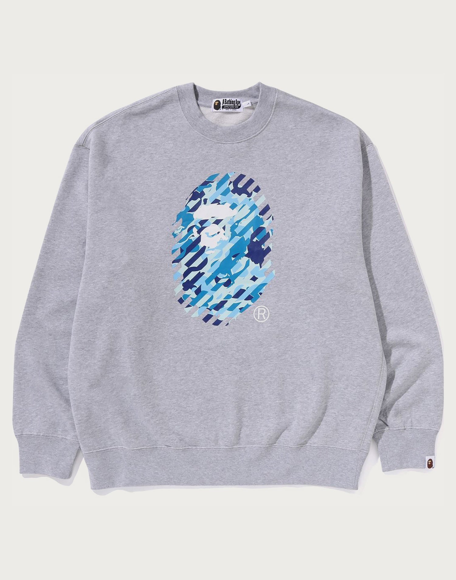 ABC CAMO APE HEAD RELAXED FIT CREWNECK SWEATSHIRT MENS