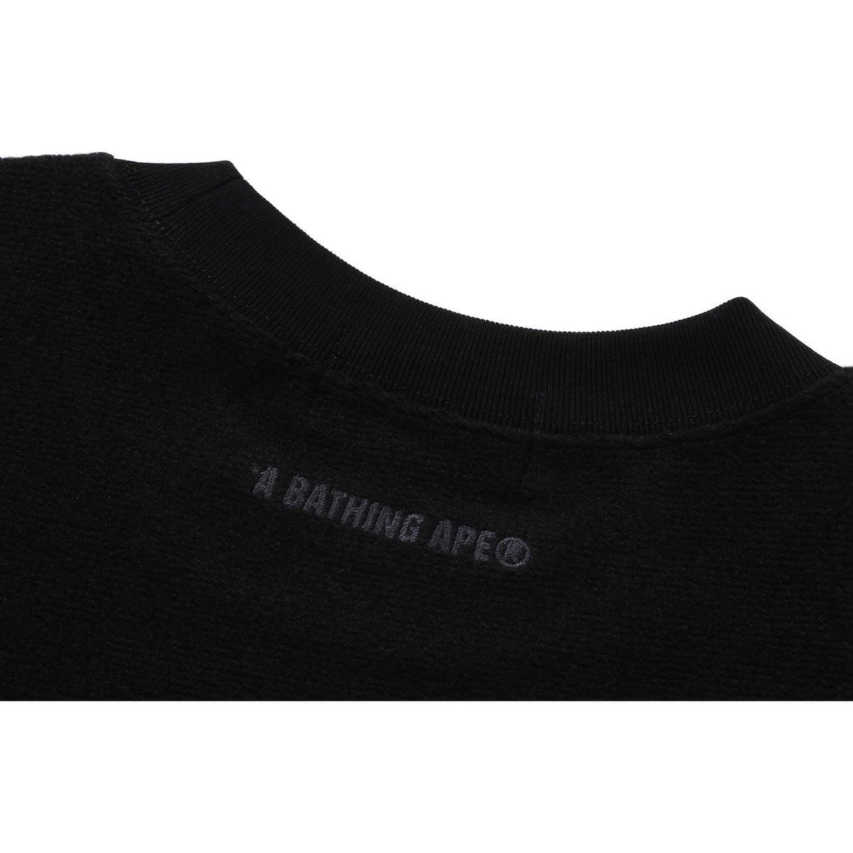 BATHING APE LOGO RELAXED FIT CREWNECK SWEATSHIRT MENS