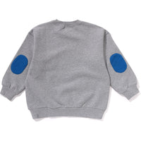 ELBOW PATCH RELAXED FIT CREWNECK SWEATSHIRT KIDS