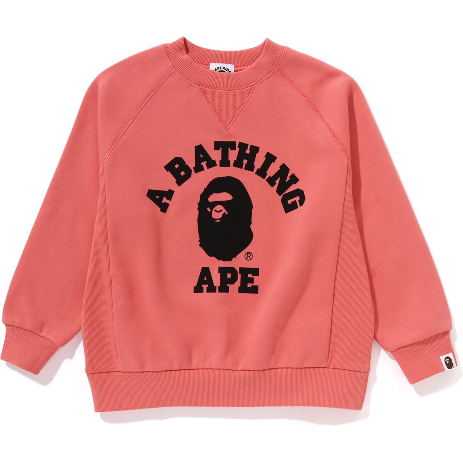 【BAON】[unisex] Kiruko String Fleece Color Lettering Sweat COLLEGE RELAXED FIT CREWNECK SWEATSHIRT KIDS – us.bape.com