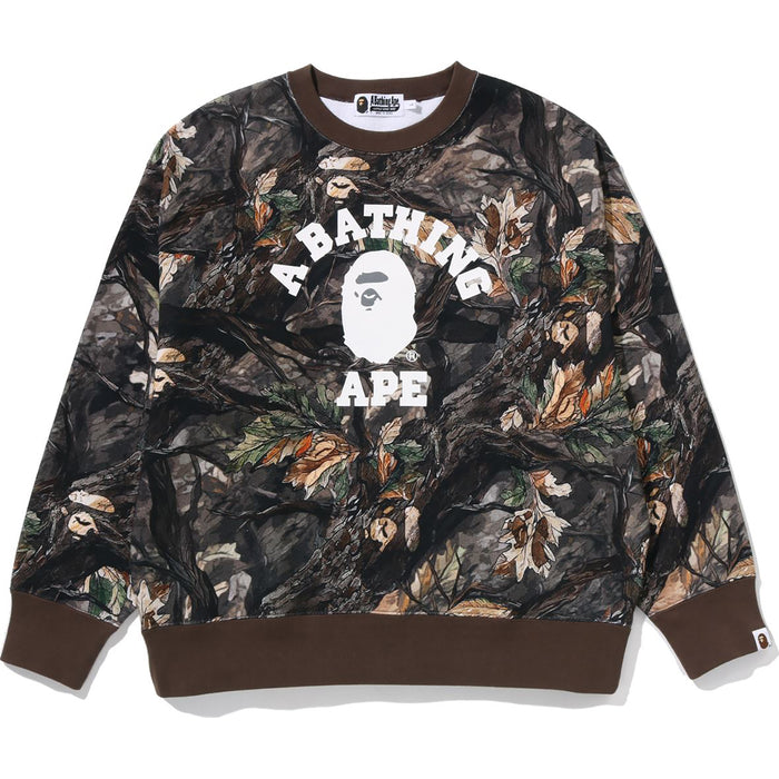 TREE EDGE CAMO COLLEGE RELAXED FIT CREWNECK MENS