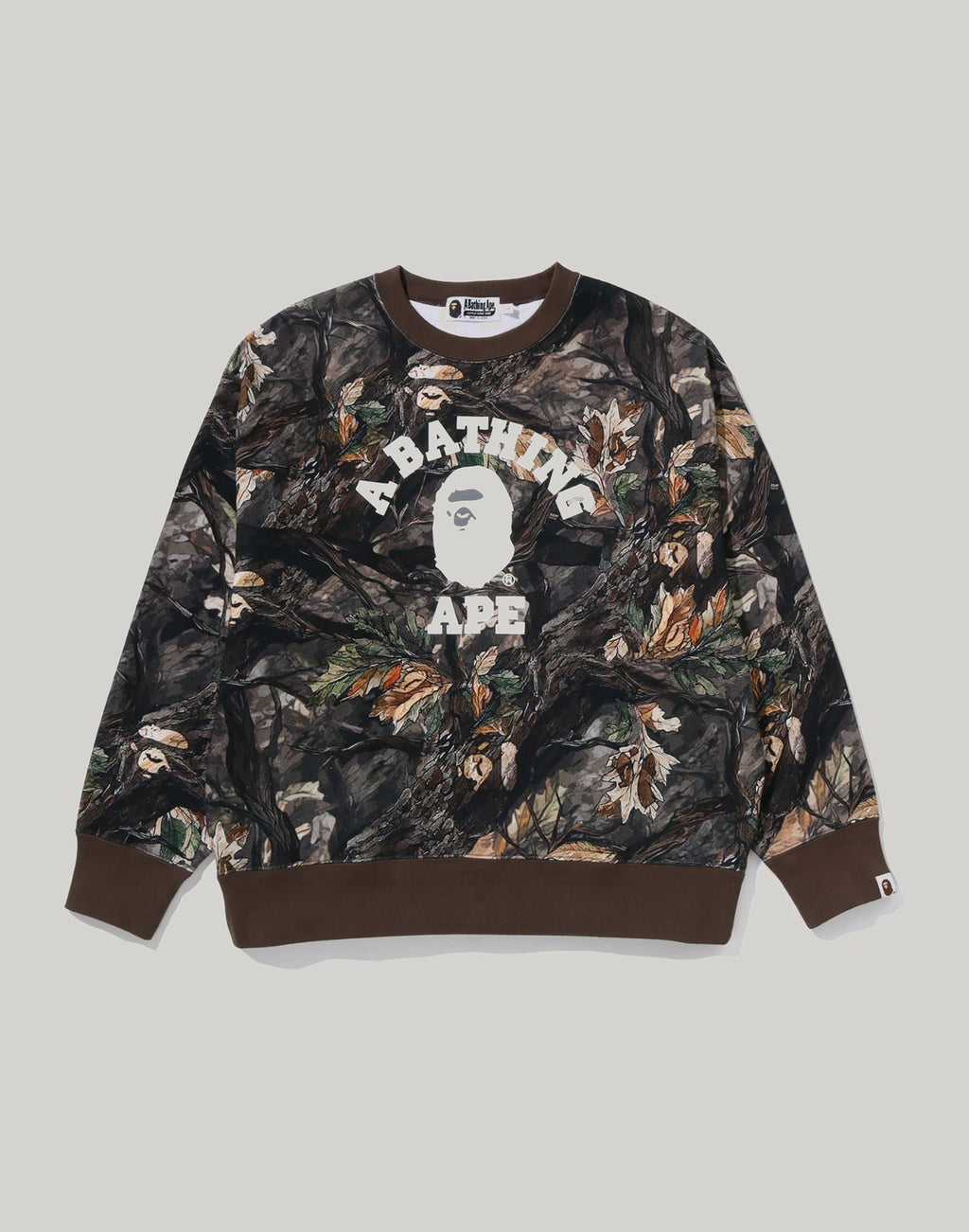 TREE EDGE CAMO COLLEGE RELAXED FIT CREWNECK MENS