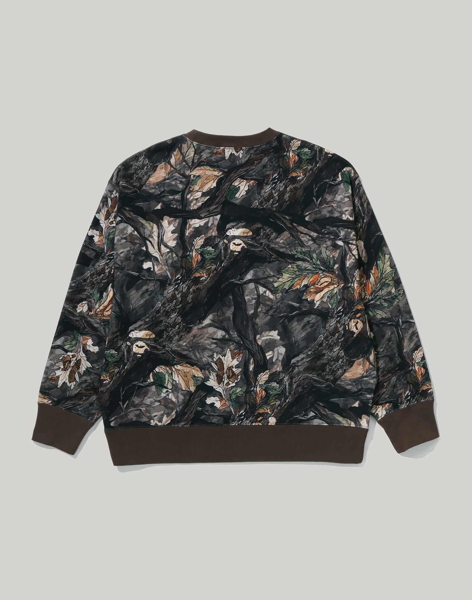 TREE EDGE CAMO COLLEGE RELAXED FIT CREWNECK MENS