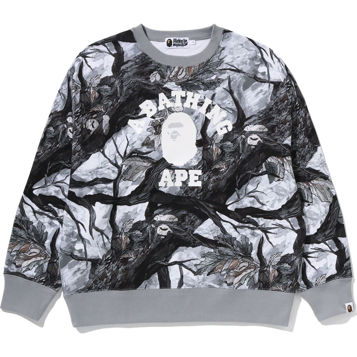 TREE EDGE CAMO COLLEGE RELAXED FIT CREWNECK MENS