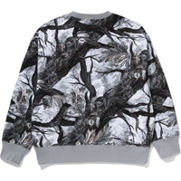 TREE EDGE CAMO COLLEGE RELAXED FIT CREWNECK MENS
