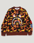 1ST CAMO SHARK CREWNECK SWEATSHIRT MENS