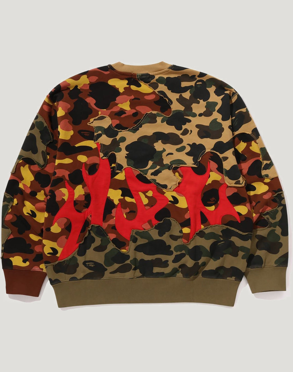 1ST CAMO UPCYCLED RELAXED FIT CREWNECK SWEATSHIRT MENS