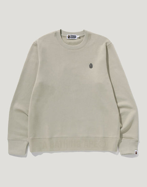 トップス A BATHING APE ONE POINT CREWNECK One Point Crewneck Sweatshirt - Brushed Fleece | FW 2025 A Bathing