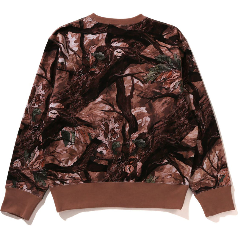 TREE EDGE CAMO CREWNECK SWEATSHIRT LADIES