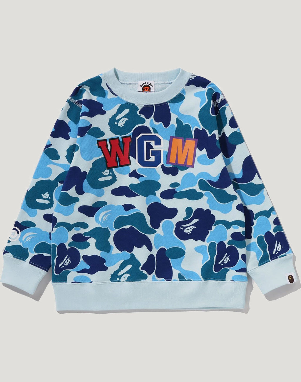 ABC CAMO SHARK CREWNECK SWEATSHIRT KIDS