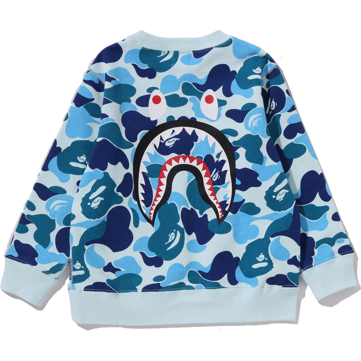 ABC CAMO SHARK CREWNECK SWEATSHIRT KIDS