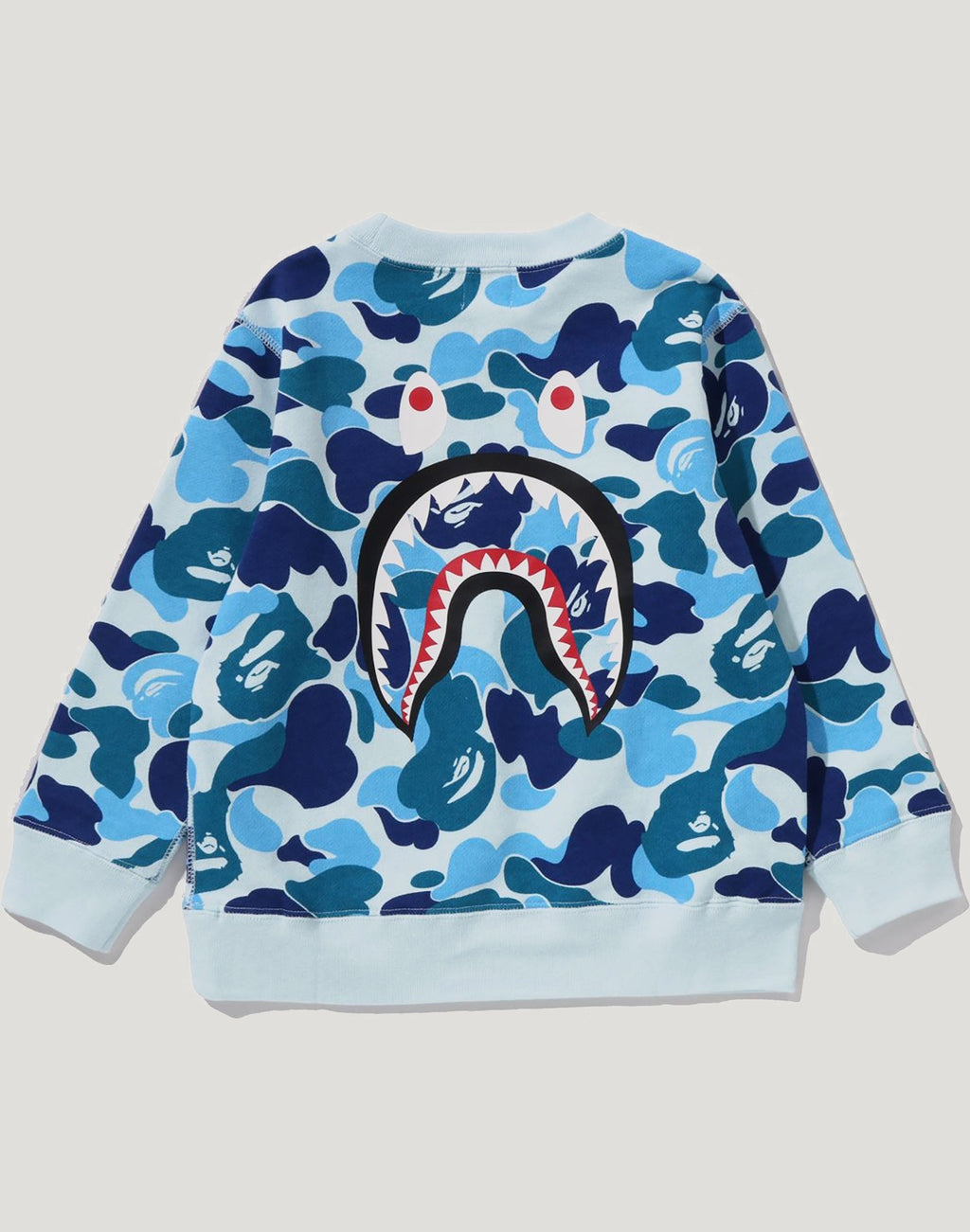 ABC CAMO SHARK CREWNECK SWEATSHIRT KIDS