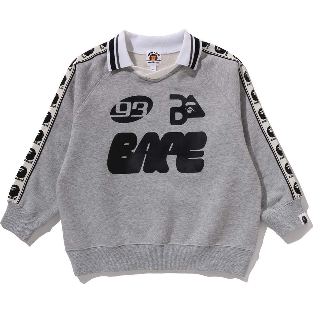 BAPE TAPE RELAXED FIT CREWNECK SWEATSHIRT KIDS