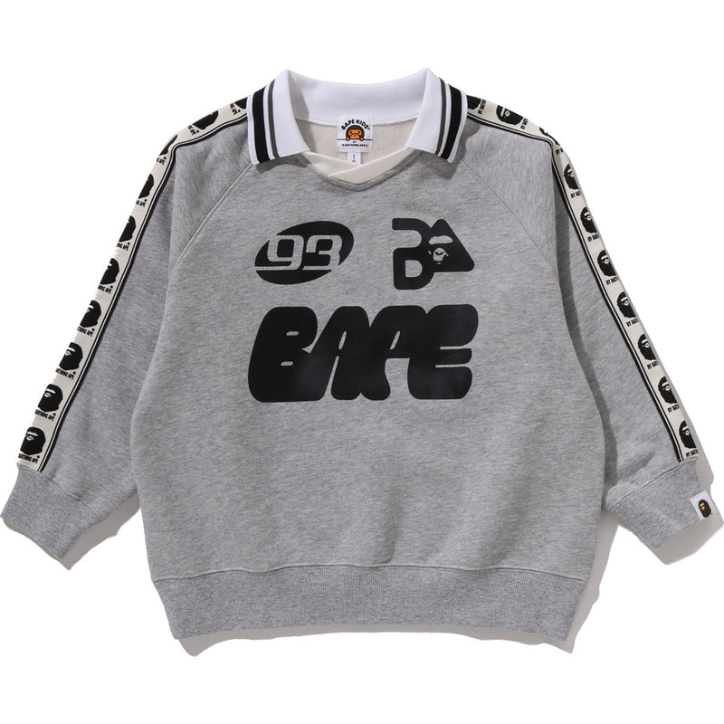 BAPE TAPE RELAXED FIT CREWNECK SWEATSHIRT KIDS