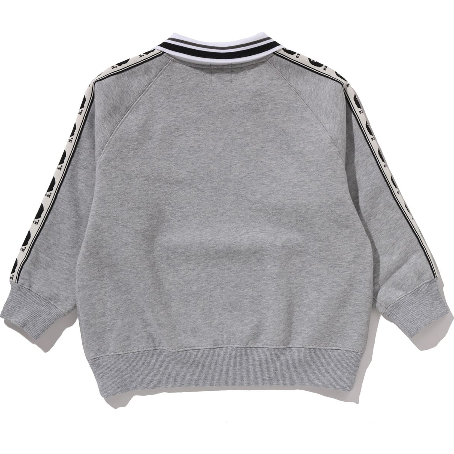 APE Kids Tape Logo Relaxed Fit Crewneck Sweatshirt Cotton