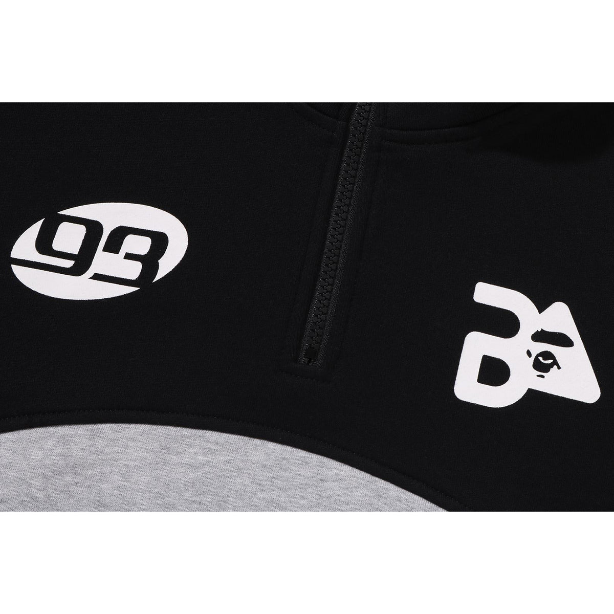 BAPE RELAXED FIT HALF ZIP SWEATSHIRT KIDS