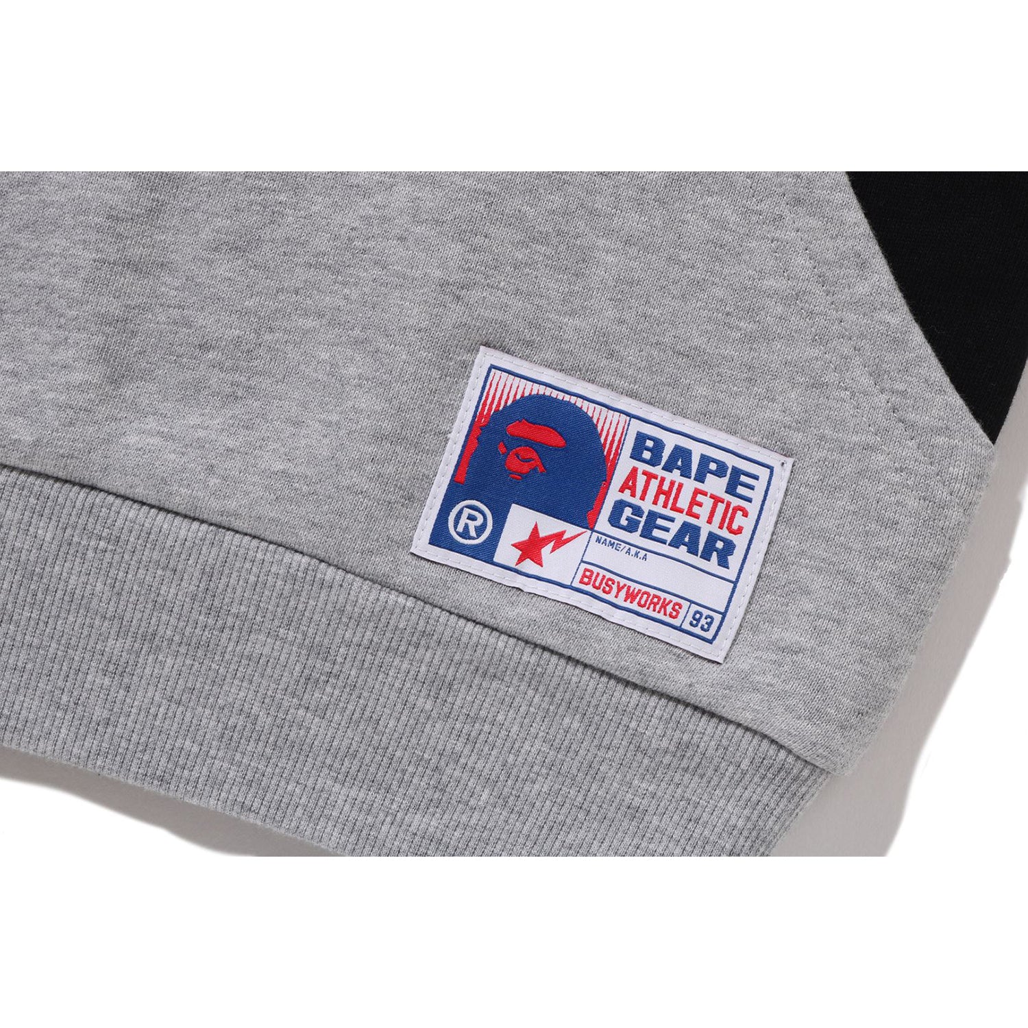 BAPE RELAXED FIT HALF ZIP SWEATSHIRT KIDS
