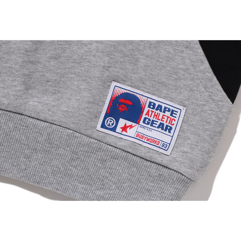 BAPE RELAXED FIT HALF ZIP SWEATSHIRT KIDS