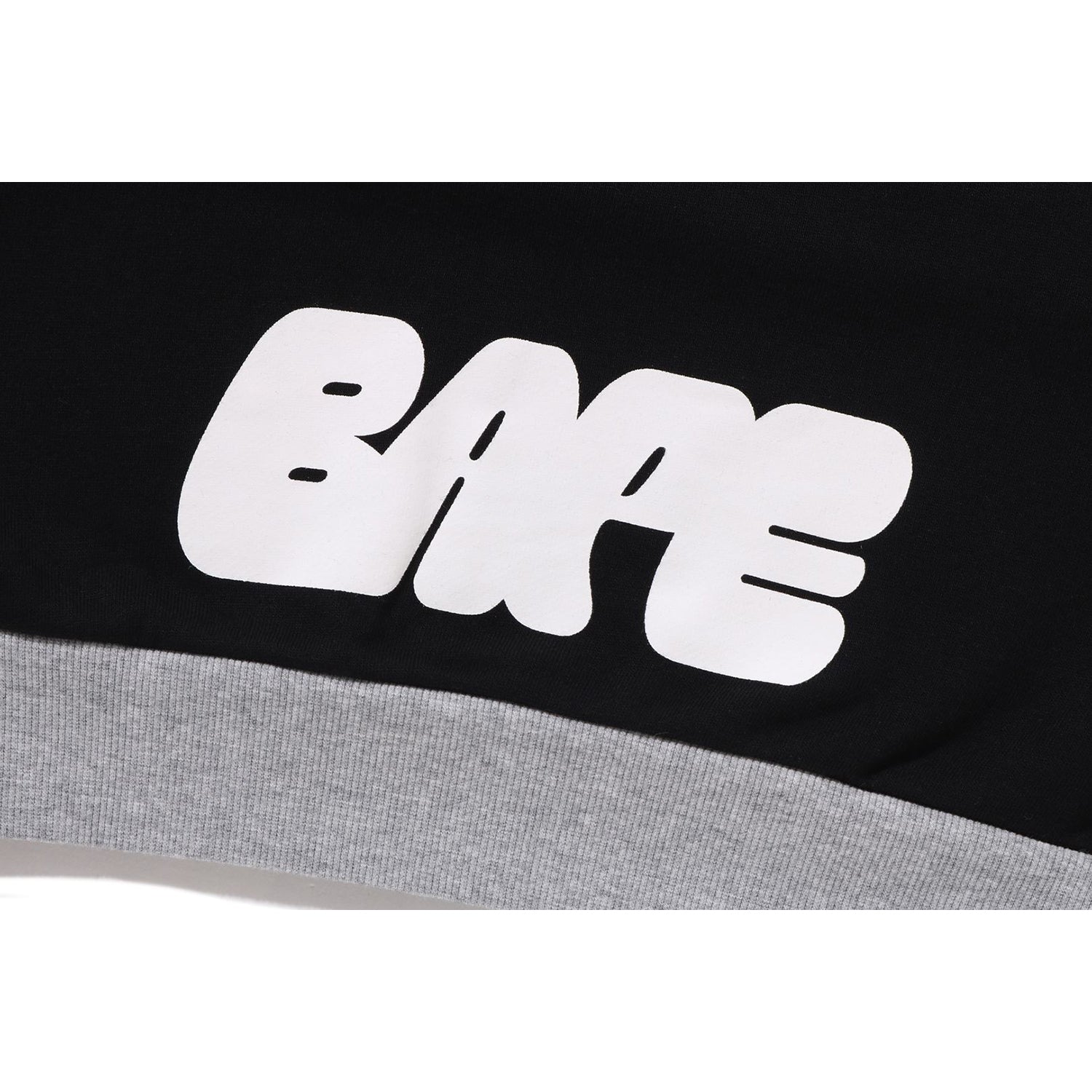 BAPE Kids Relaxed Fit Half Zip Sweatshirt Soft Brushed Back Fall