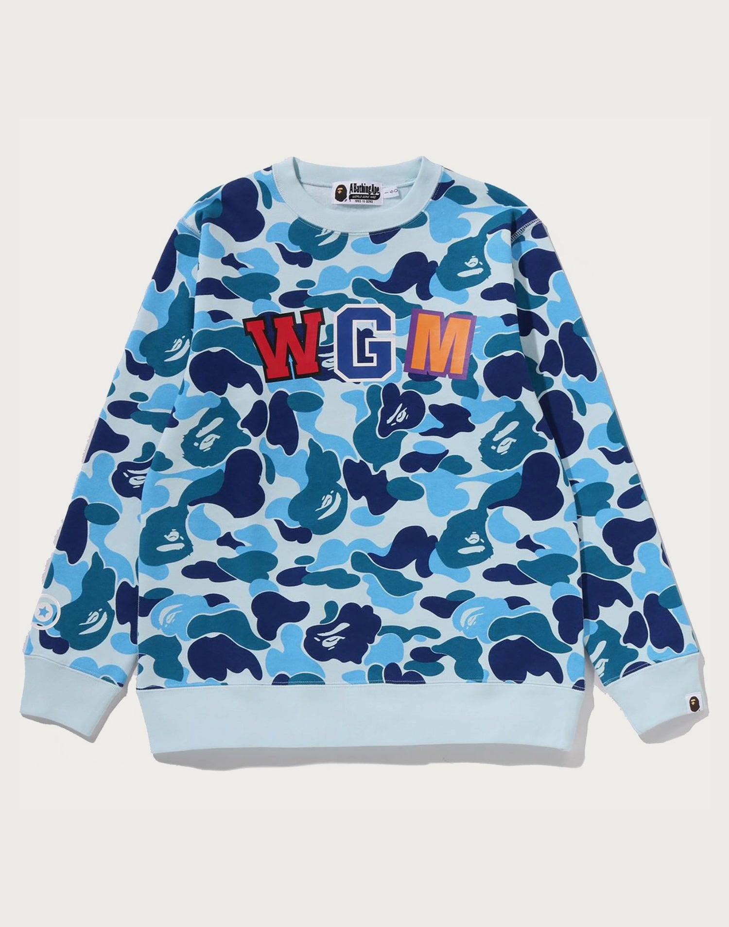 ABC CAMO SHARK CREWNECK SWEATSHIRT JR KIDS