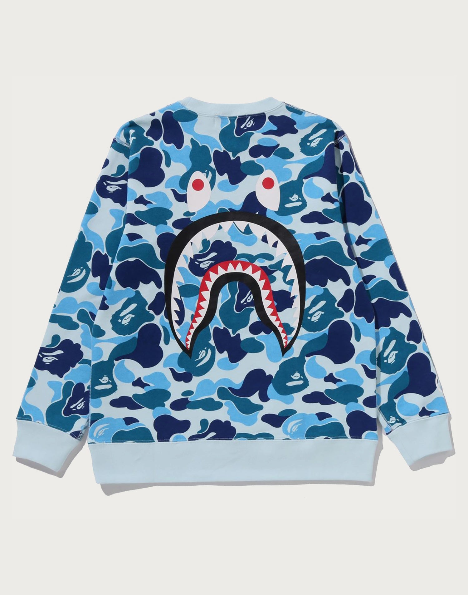 ABC CAMO SHARK CREWNECK SWEATSHIRT JR KIDS