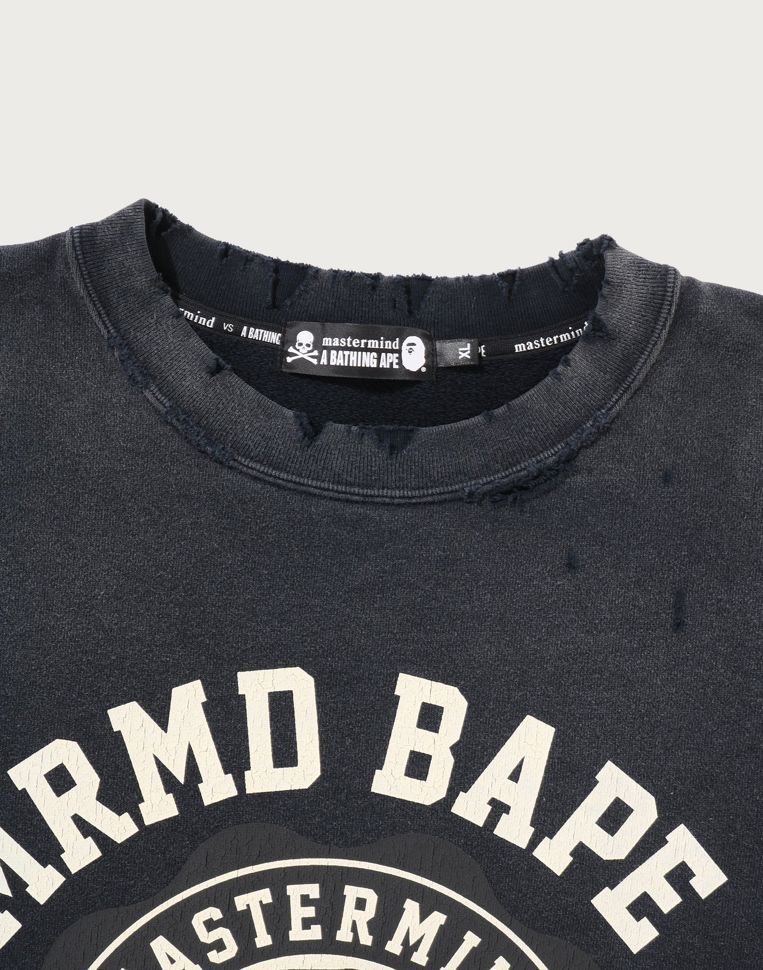 MM BAPE VINTAGE EFFECT CREWNECK MENS