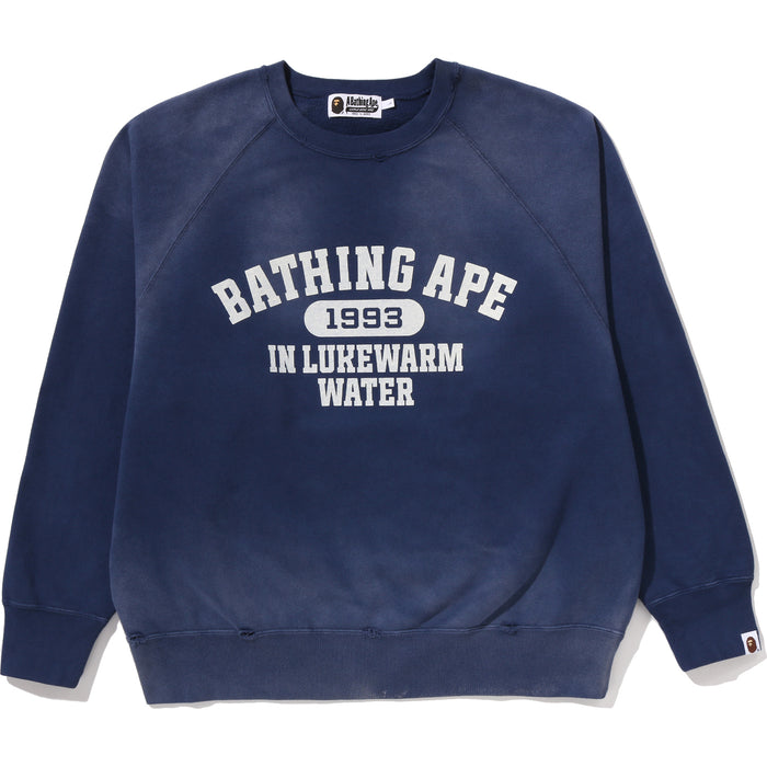 DESTROY WASHED EFFECT RELAXED FIT CREWNECK SWEATSHIRT MENS