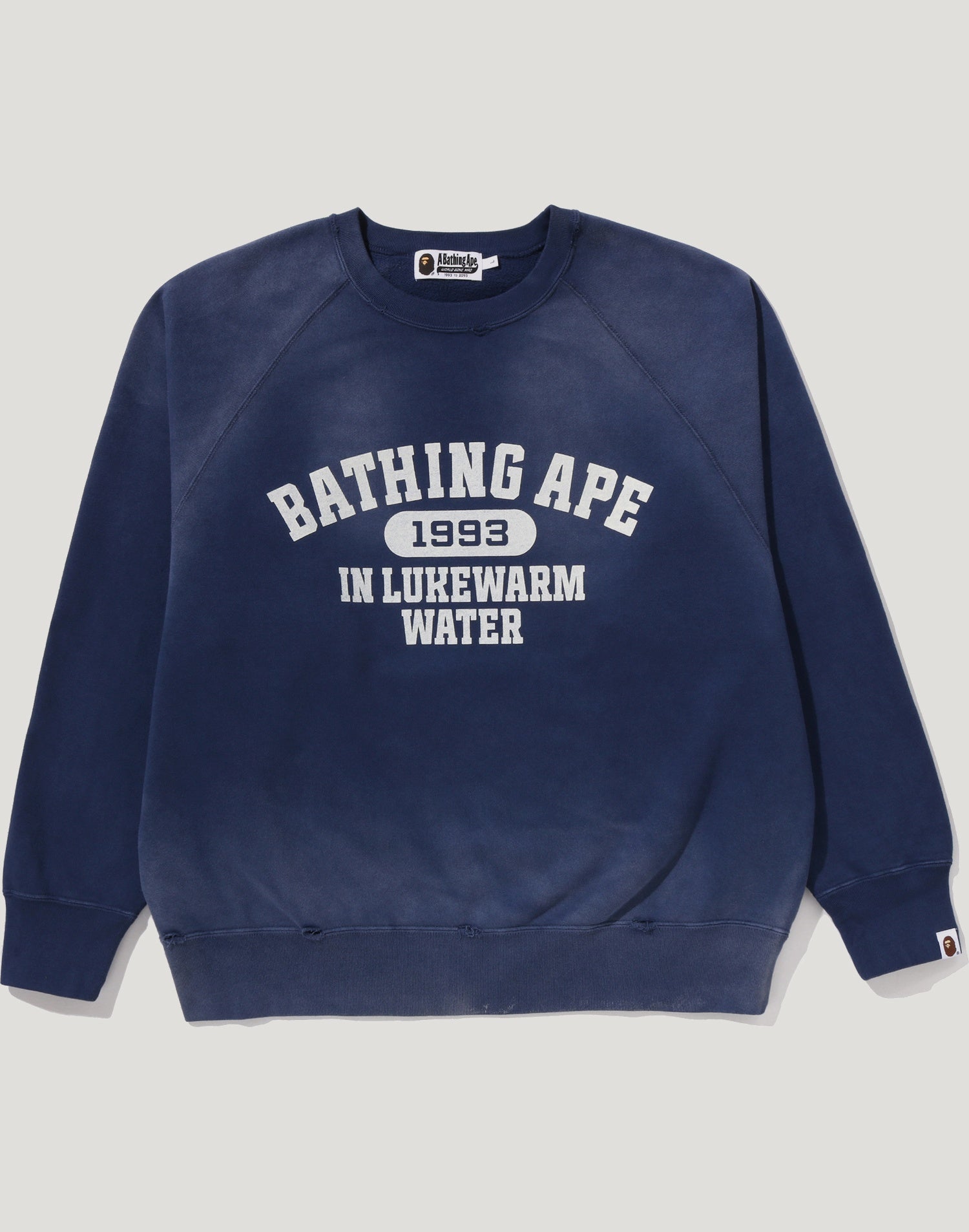 DESTROY WASHED EFFECT RELAXED FIT CREWNECK SWEATSHIRT MENS