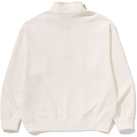 COLLEGE HALF ZIP RELAXED FIT CREWNECK SWEATSHIRT MENS