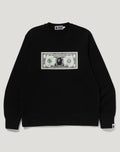 BANKNOTE RELAXED FIT CREWNECK SWEATSHIRT MENS