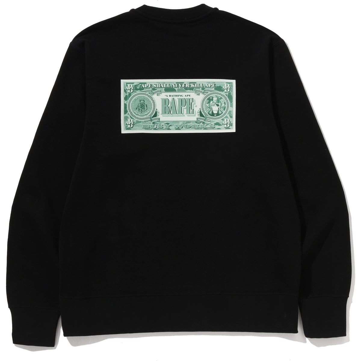 BANKNOTE RELAXED FIT CREWNECK SWEATSHIRT MENS