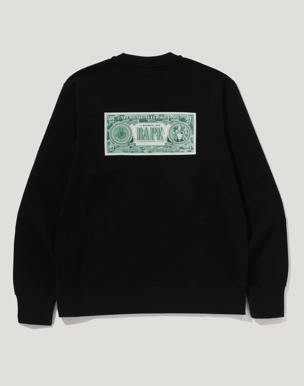 BANKNOTE RELAXED FIT CREWNECK SWEATSHIRT MENS