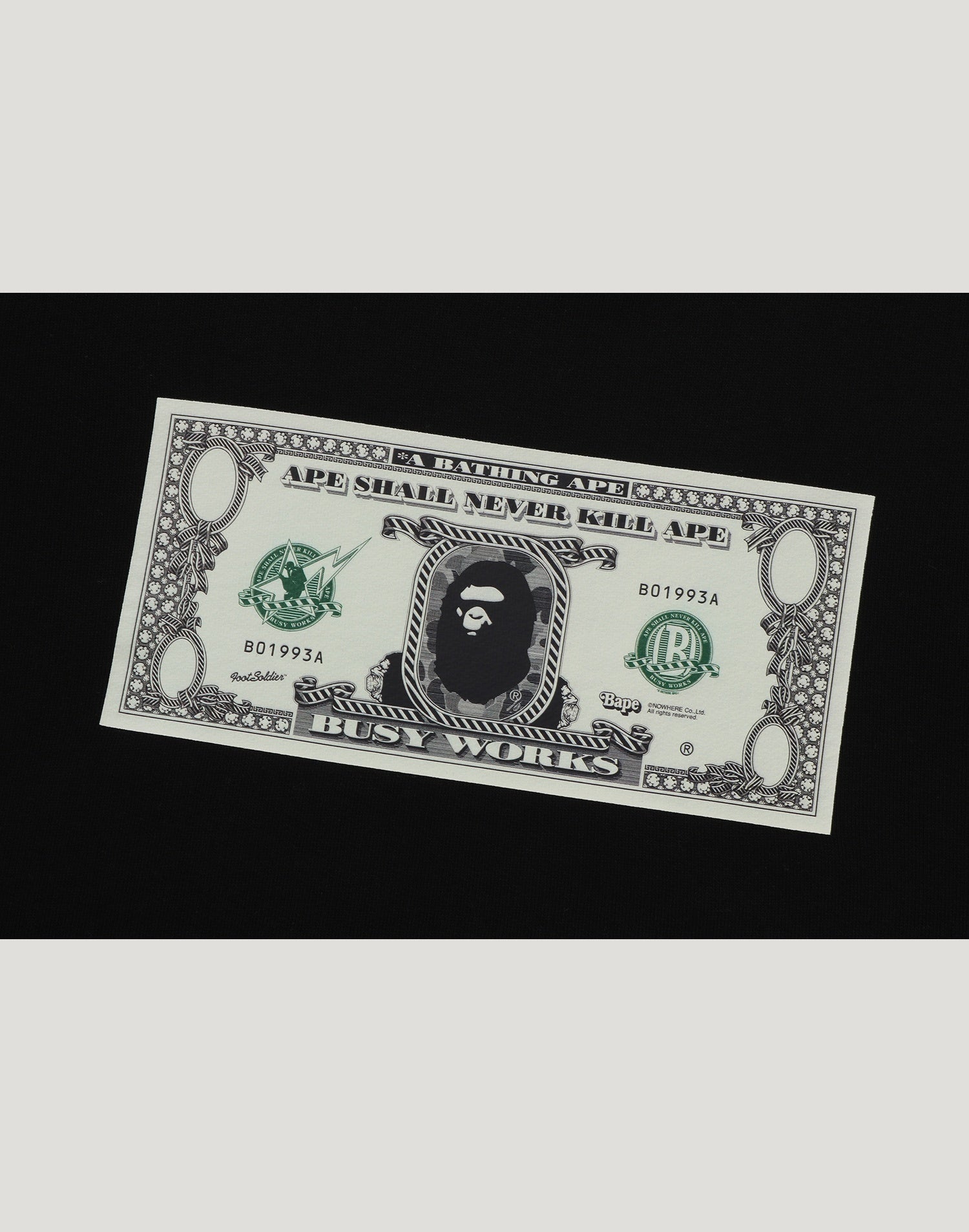 BANKNOTE RELAXED FIT CREWNECK SWEATSHIRT MENS