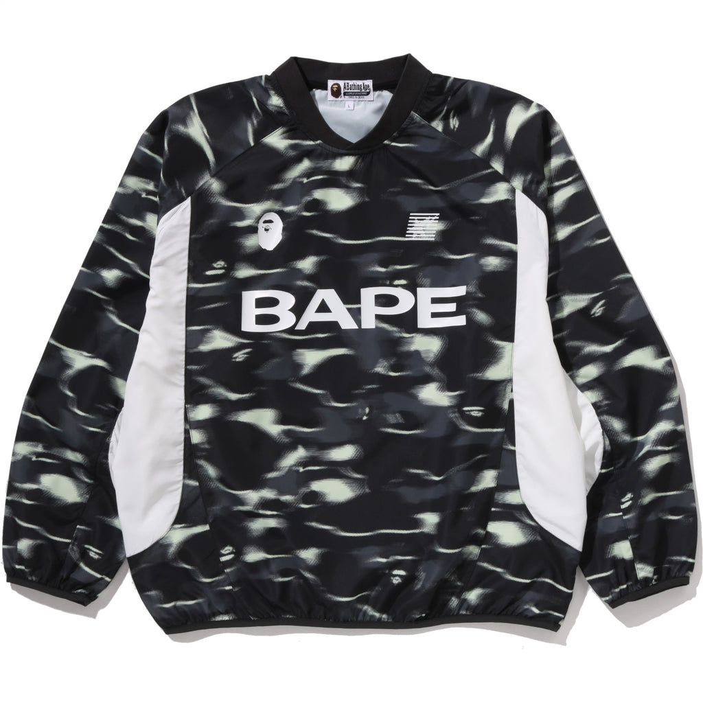 SCREEN CAMO FOOTBALL LOGO RELAXED FIT CREWNECK SWEATSHIRT MENS