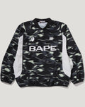 SCREEN CAMO FOOTBALL LOGO RELAXED FIT CREWNECK SWEATSHIRT MENS