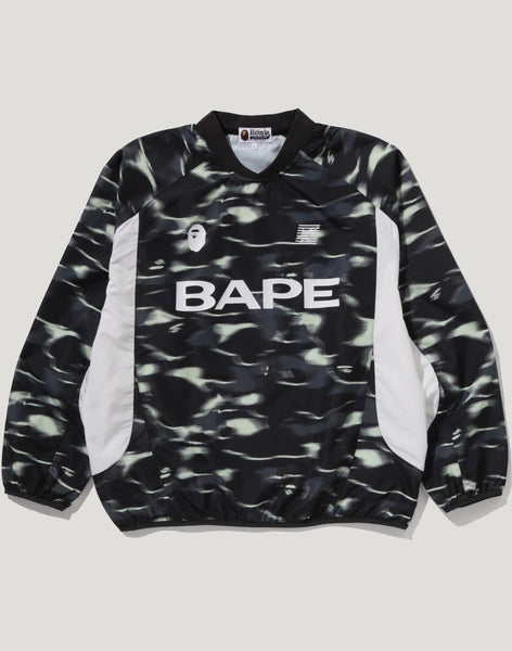 SCREEN CAMO FOOTBALL LOGO RELAXED FIT CREWNECK SWEATSHIRT MENS