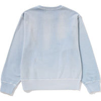 VINTAGE WASHED COLLEGE CREWNECK SWEATSHIRT LADIES