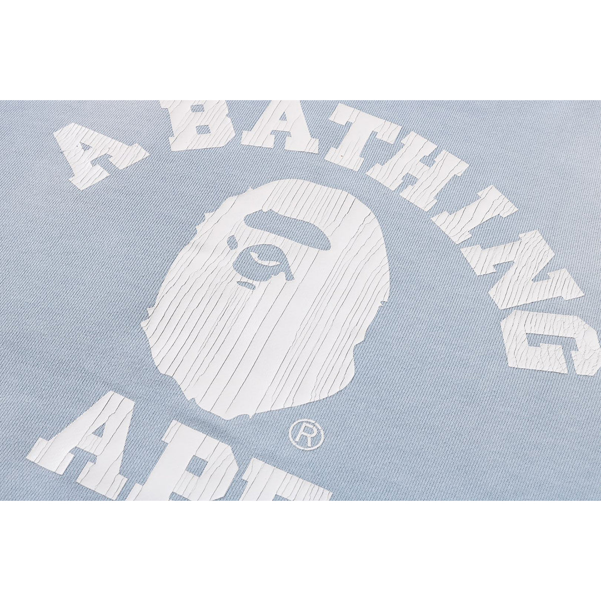 VINTAGE WASHED COLLEGE CREWNECK SWEATSHIRT LADIES