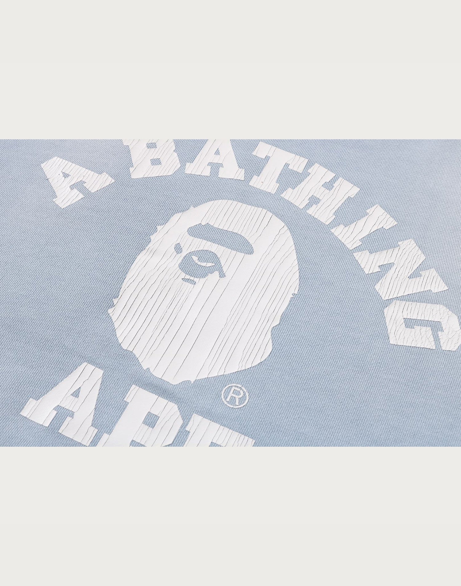 VINTAGE WASHED COLLEGE CREWNECK SWEATSHIRT LADIES