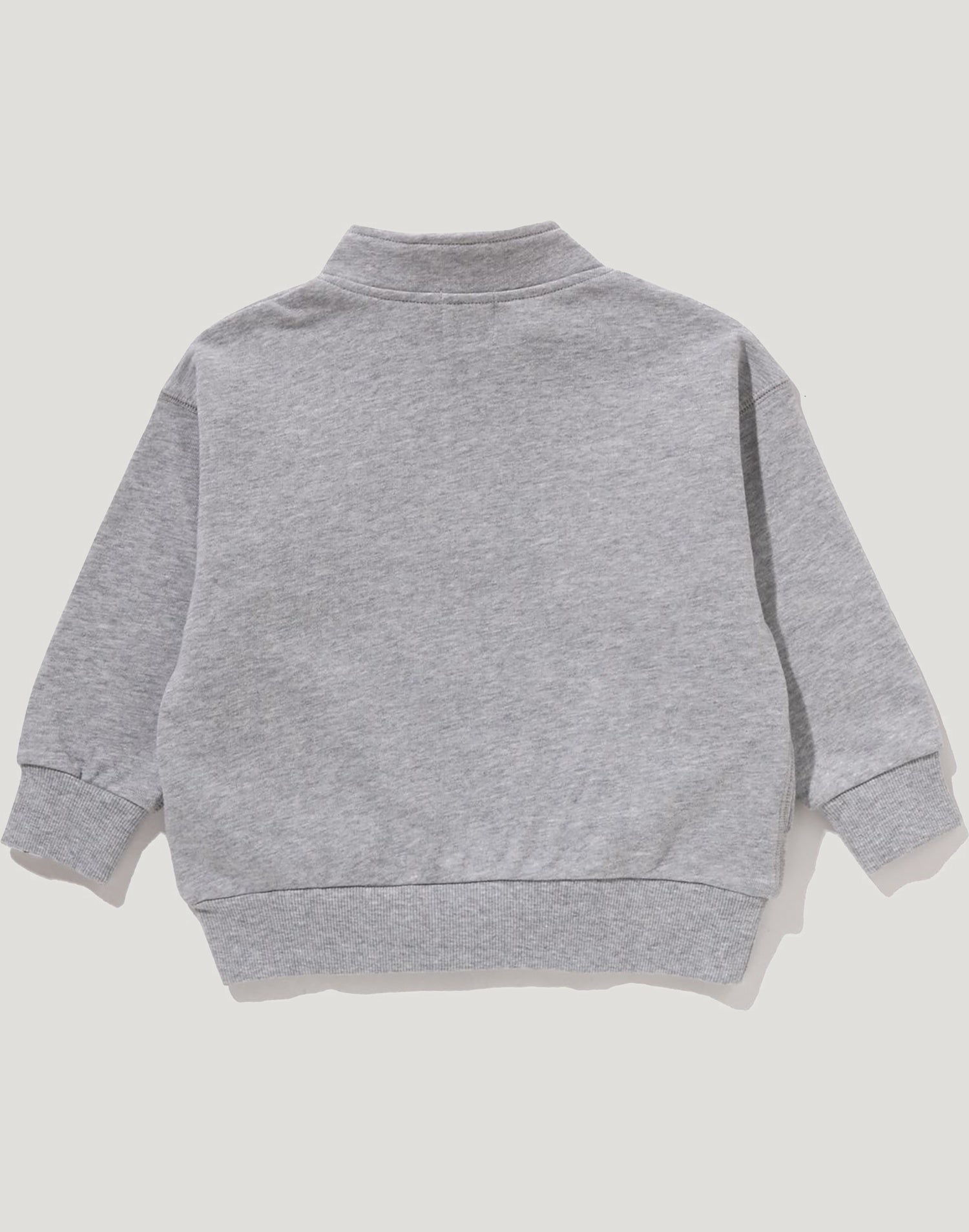 BAPE EMBROIDERY PATCH RELAXED FIT HALF ZIP SWEATSHIRT KIDS