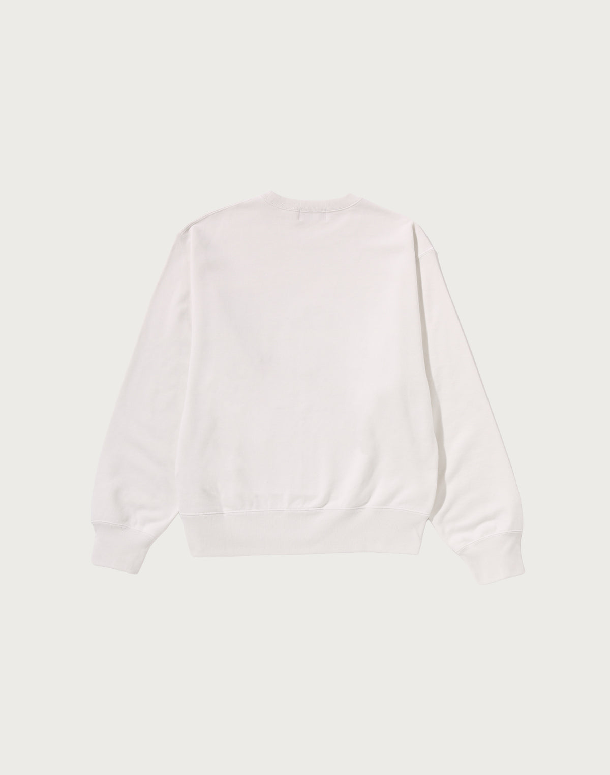 COLLEGE FUR PATCH CREWNECK SWEATSHIRT LADIES