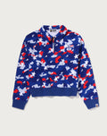 STA STRIKE CAMO POLO CROPPED CREWNECK SWEATSHIRT LADIES