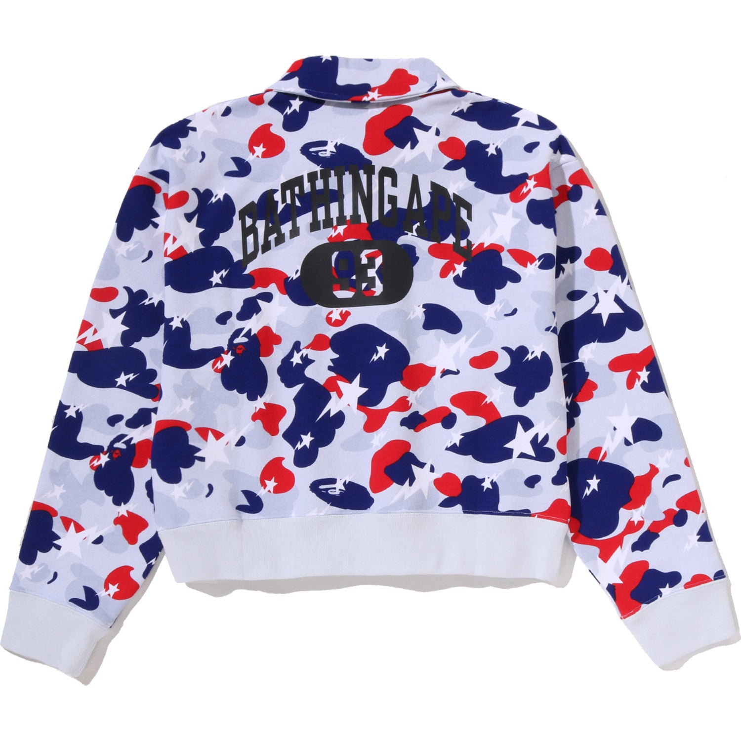 STA STRIKE CAMO POLO CROPPED CREWNECK SWEATSHIRT LADIES