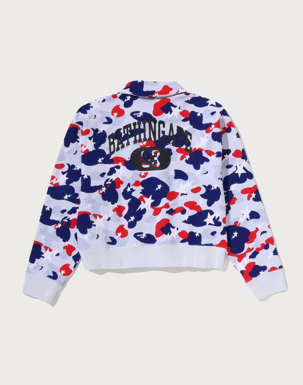 STA STRIKE CAMO POLO CROPPED CREWNECK SWEATSHIRT LADIES