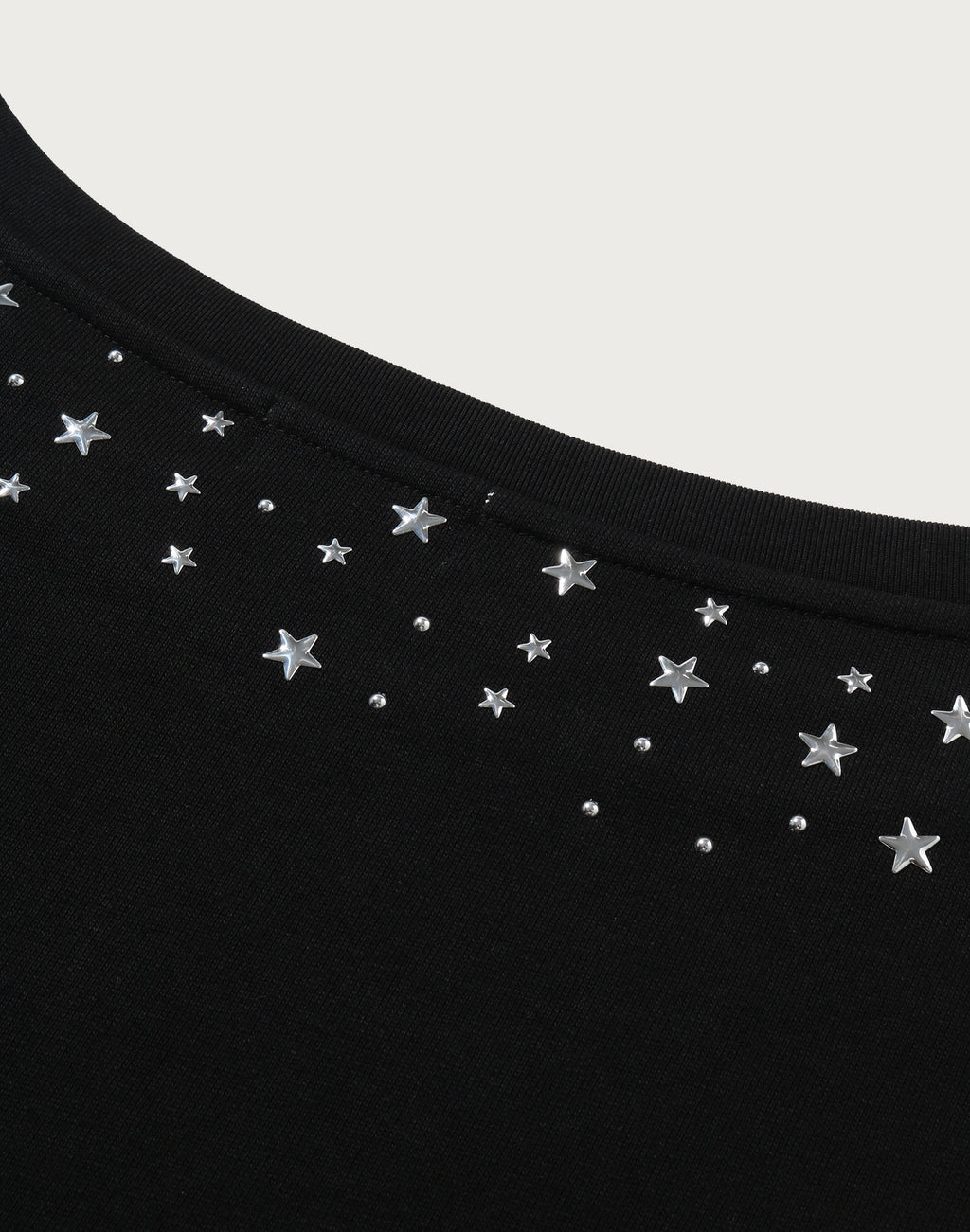 MULTI LOGO STUD DROP SHOULDER SWEATSHIRT LADIES
