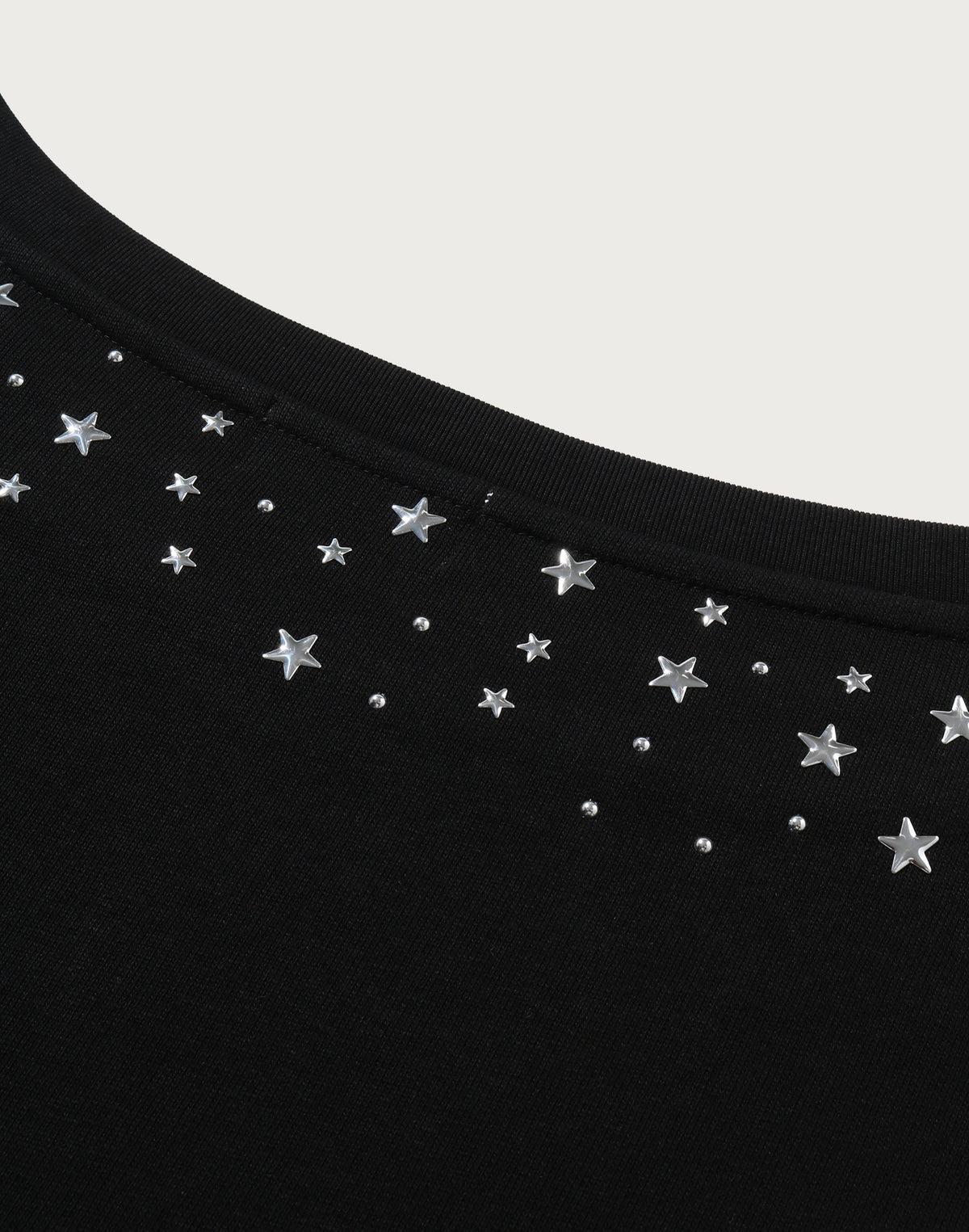 MULTI LOGO STUD DROP SHOULDER SWEATSHIRT LADIES